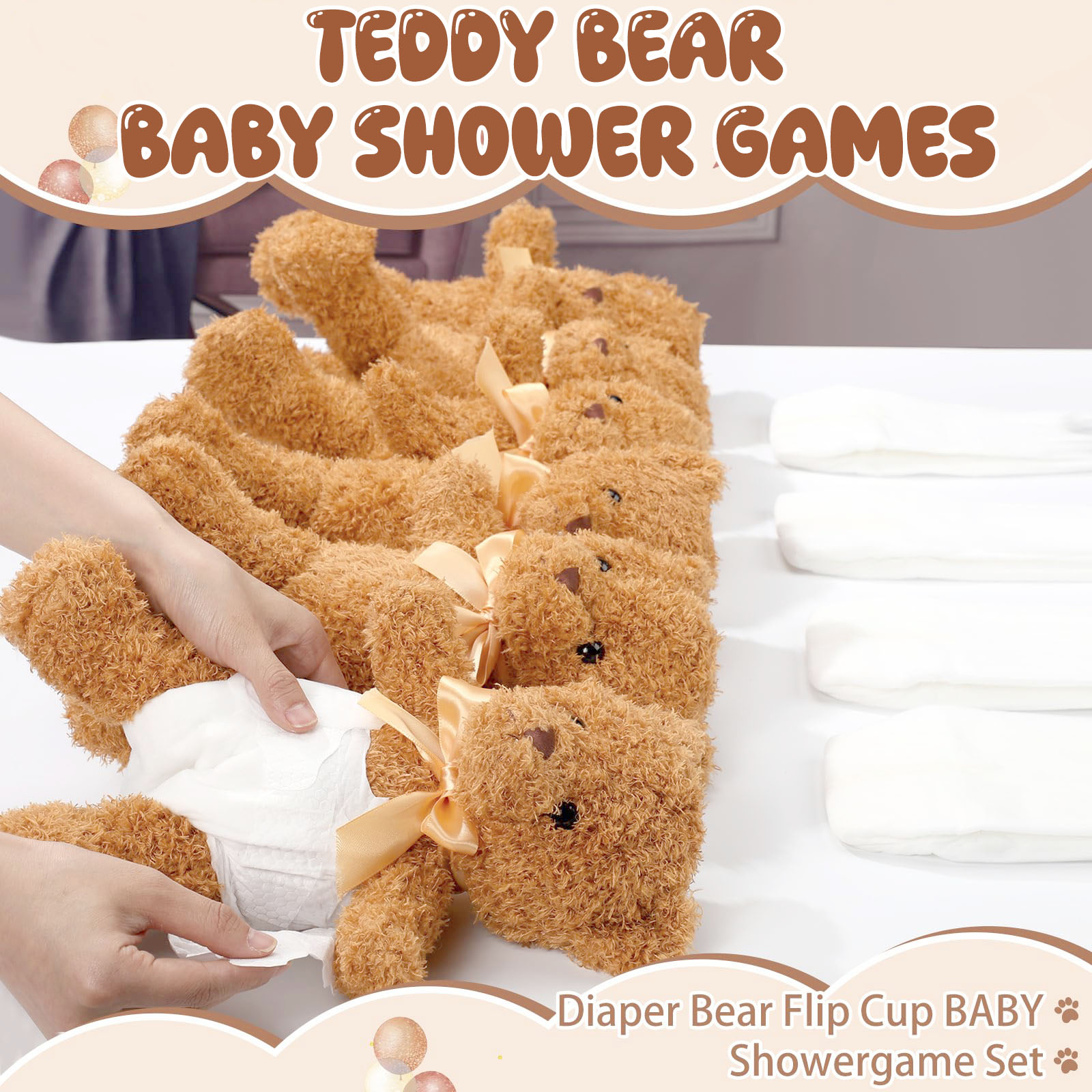 4/6/8/12 Sets Baby Shower Game - Cloth Diaper Insert review and price