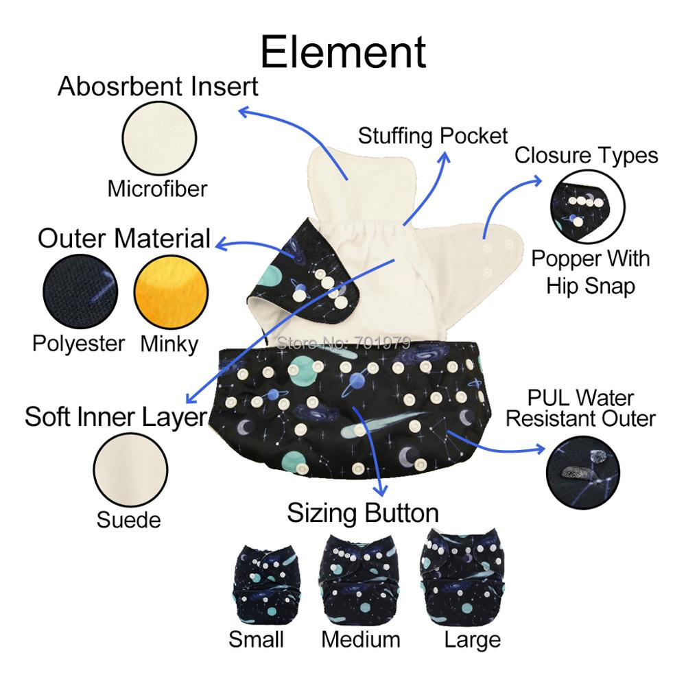1pc ALVABABY Pocket Diaper for - Cloth Diaper Insert review and price